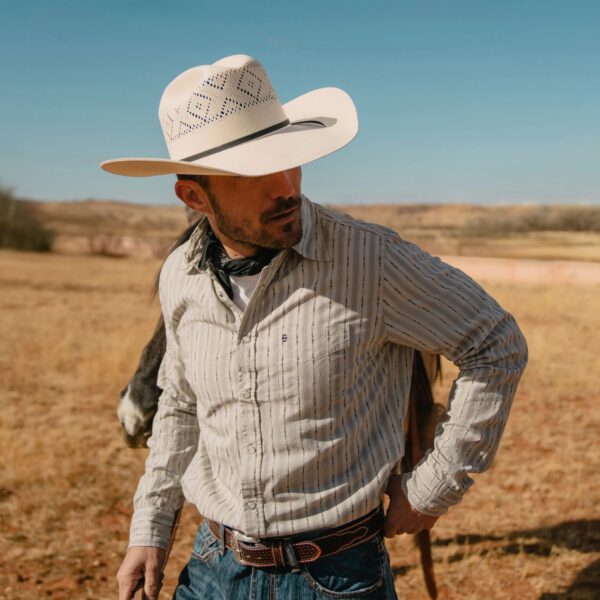 Saddleman 20X Straw Cowboy Hat - Image 2