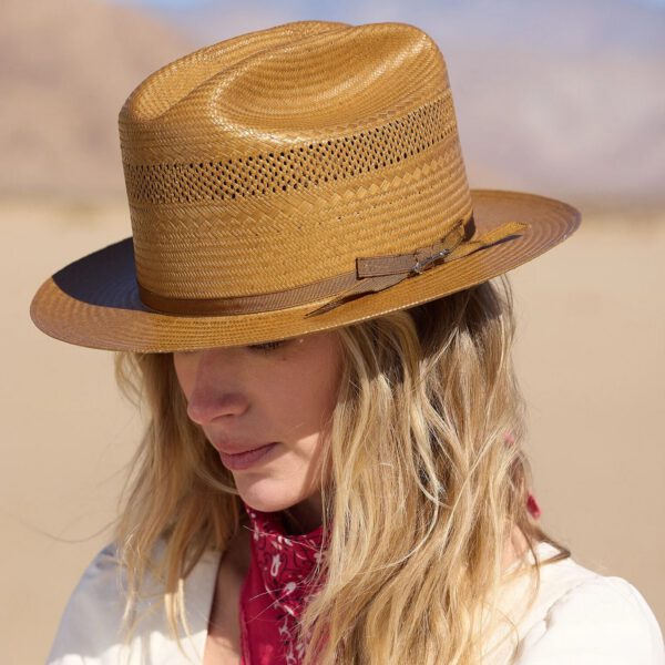 Open Road Vented Straw Cowboy Hat - Image 2
