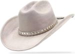 Cattleman Cowboy Hat for Men and Women with 3.74 Inch Wide Brim Western Rodeo Ranch Hat