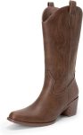Women's Square Toe Cowboy Mid Calf Western Boots