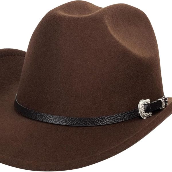 Western Cowboy Hat for Men Women Classic Cowgirl with Buckle Belt  para Hombre Accessories
