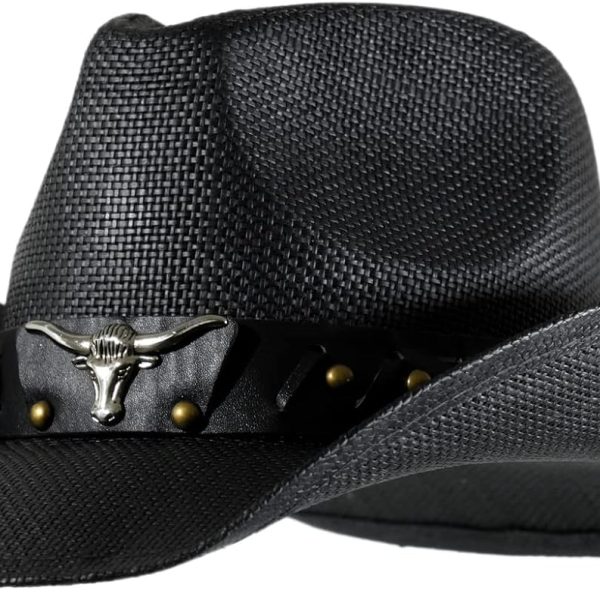 Western Outback Cowboy Hat Men's Women's Style Classic Straw Western Cowgirl Hat