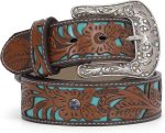 Western Belts for Women Cowgirl,Cowboy Bling Country Turquoise Belts for Jeans Pants Dresses