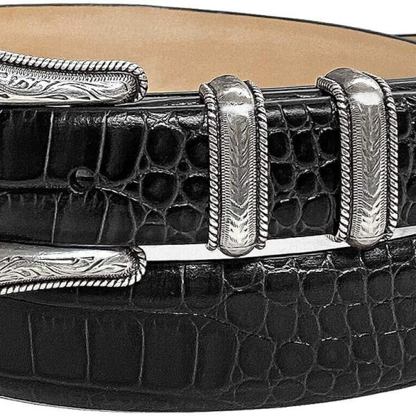 Genuine Full-Grain Cowhide Leather Dress Belt 1-1/8"(30mm) taper down to 1"(25mm) wide or Belt Strap only