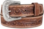 mens Western full grain Leather belt Strap w/Snaps for Interchangeable Buckles, USA,